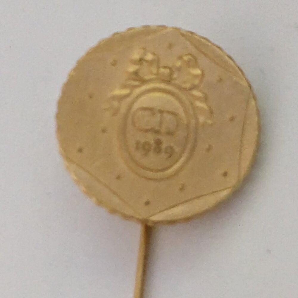 ULTRA RARE Limited Signed CHRISTIAN DIOR RF 1789 Bicentenary Coin Stick Pin - Picture 3 of 7